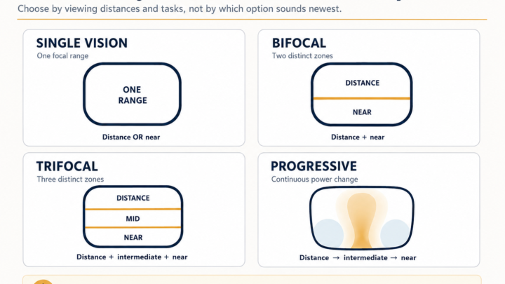 Single Bifocal Trifocal Progressive Standard 720x405