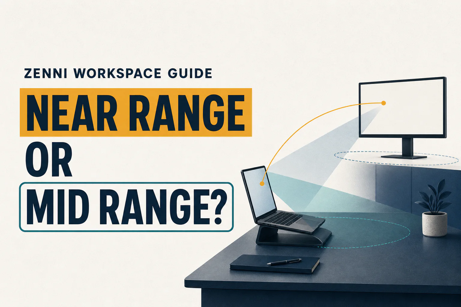 Lens InsiderS cover comparing near-range and mid-range workspace progressives with a laptop, farther blank monitor, and viewing fields.